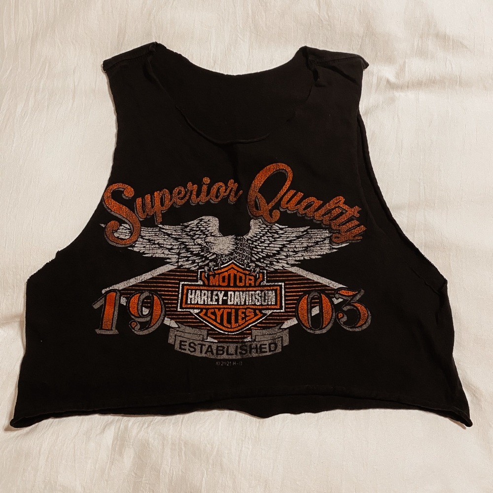 Harley Davidson cropped top